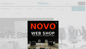 What Velinac.hr website looked like in 2017 (6 years ago)