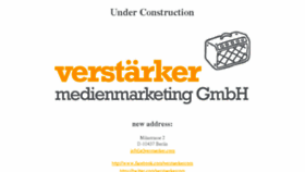 What Verstaerker.com website looked like in 2017 (6 years ago)
