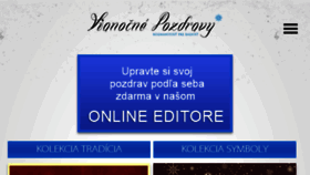 What Vianocnepozdravy.sk website looked like in 2017 (6 years ago)