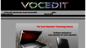 What Vocedit.com website looked like in 2017 (6 years ago)