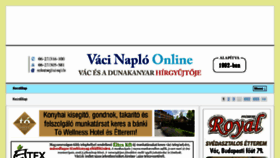 What Vaci-naplo.hu website looked like in 2017 (6 years ago)