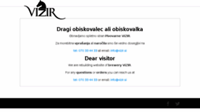 What Vizir.si website looked like in 2017 (6 years ago)