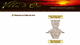 What Villasdeoro.com website looked like in 2017 (6 years ago)