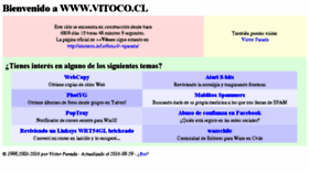 What Vitoco.cl website looked like in 2017 (6 years ago)