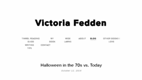 What Victoriafedden.com website looked like in 2017 (6 years ago)