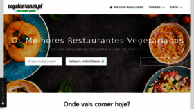 What Vegetarianos.pt website looked like in 2017 (6 years ago)