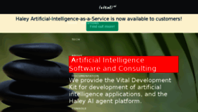 What Vital.ai website looked like in 2017 (6 years ago)