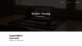 What Victorleungtw.com website looked like in 2017 (6 years ago)