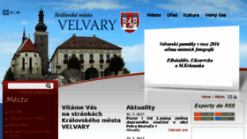 What Velvary.cz website looked like in 2017 (6 years ago)
