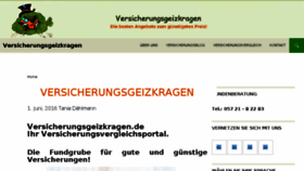What Versicherungsgeizkragen.de website looked like in 2017 (6 years ago)