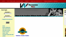 What Vaccinationnews.com website looked like in 2017 (7 years ago)
