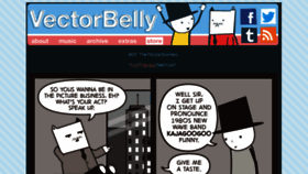 What Vectorbelly.com website looked like in 2017 (6 years ago)
