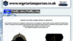 What Vegetariansporran.com website looked like in 2017 (6 years ago)