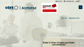 What Vdek-arztlotse.de website looked like in 2017 (6 years ago)