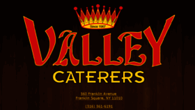 What Valleycaterers.com website looked like in 2017 (6 years ago)
