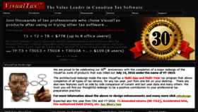 What Visualtax.com website looked like in 2017 (6 years ago)