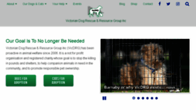 What Victoriandogrescue.org.au website looked like in 2017 (6 years ago)