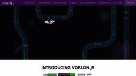 What Vorlonjs.io website looked like in 2017 (9 years ago)
