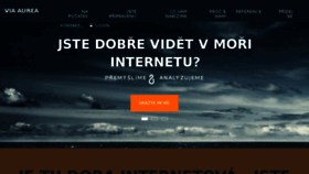 What Viaaurea.cz website looked like in 2017 (6 years ago)