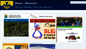 What Vavrovice.cz website looked like in 2017 (6 years ago)