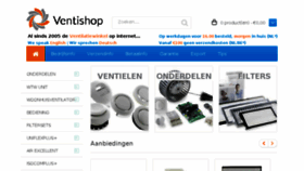 What Ventishop.eu website looked like in 2017 (6 years ago)