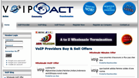 What Voipact.com website looked like in 2017 (6 years ago)