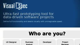 What Visualspec.co.uk website looked like in 2017 (6 years ago)