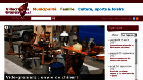 What Villecresnes.fr website looked like in 2017 (6 years ago)