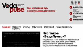 What Vedapuls.ru website looked like in 2017 (6 years ago)