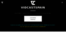 What Vidcastspain.com website looked like in 2017 (6 years ago)
