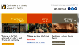 What Visualartscentre.ca website looked like in 2017 (6 years ago)