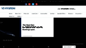 What V3hyundai.com website looked like in 2017 (6 years ago)