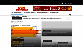 What Vangvietnam.vn website looked like in 2017 (6 years ago)