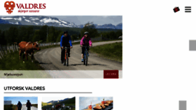 What Valdres.no website looked like in 2017 (6 years ago)
