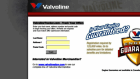What Valvolinetracker.com website looked like in 2017 (6 years ago)