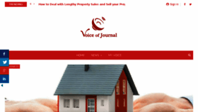 What Voiceofjournal.com website looked like in 2017 (6 years ago)
