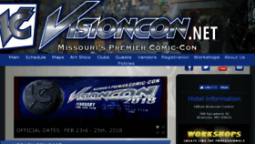 What Visioncon.net website looked like in 2017 (6 years ago)