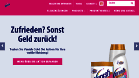 What Vanish.de website looked like in 2017 (6 years ago)