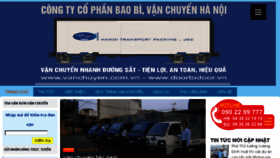 What Vanchuyen.com.vn website looked like in 2017 (6 years ago)