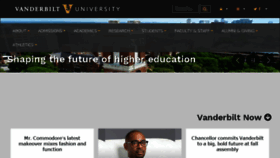 What Vanderbilt.com website looked like in 2017 (6 years ago)
