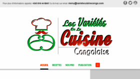 What Varietescuisinecongo.com website looked like in 2017 (6 years ago)