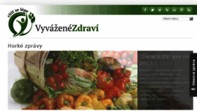 What Vyvazenezdravi.cz website looked like in 2017 (8 years ago)