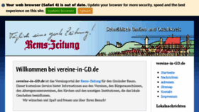 What Vereine-in-gd.de website looked like in 2017 (6 years ago)
