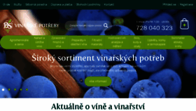 What Vinarskepotreby.cz website looked like in 2017 (6 years ago)