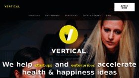 What Vertical.vc website looked like in 2017 (6 years ago)