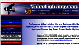 What Videolighting.com website looked like in 2017 (6 years ago)