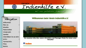What Verein-indienhilfe.de website looked like in 2017 (6 years ago)