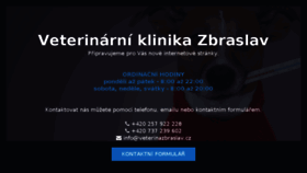 What Veterinazbraslav.cz website looked like in 2017 (6 years ago)
