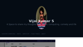 What Vijaikumar.in website looked like in 2017 (6 years ago)