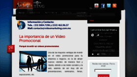 What Videomarketing.com.mx website looked like in 2017 (6 years ago)